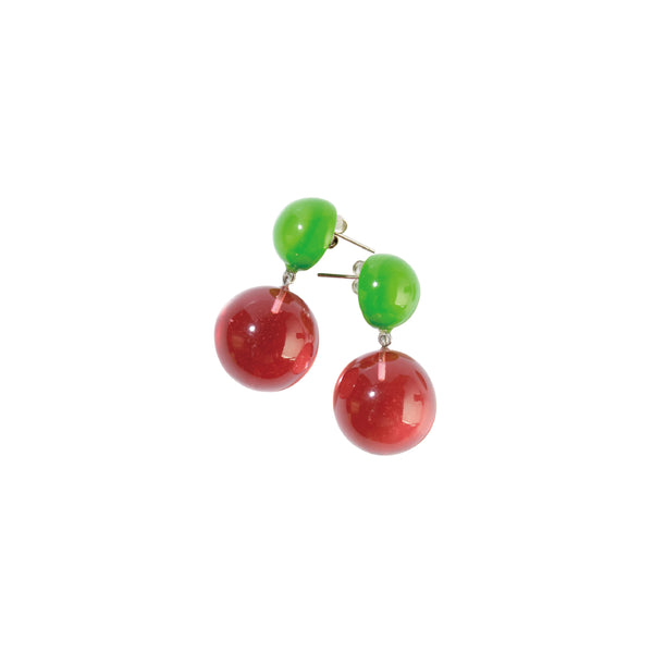 BOLAS - Pin Earring - Green/Pink