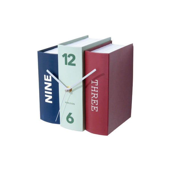 Karlsson Table clock Book - Contradiction Paper - The uniek | lifestyle you need