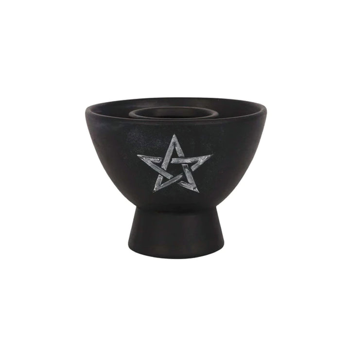 Something Difference UK - Black Pentagram Terracotta Smudge Bowl - The uniek | lifestyle you need