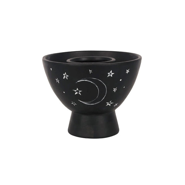 Something Difference UK - Black Moon and Stars Terracotta Smudge Bowl - The uniek | lifestyle you need
