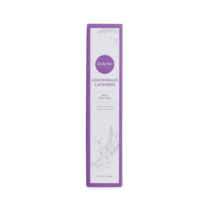 DANI Naturals Reed Diffuser - LEMONGRASS LAVENDER - The uniek | lifestyle you need