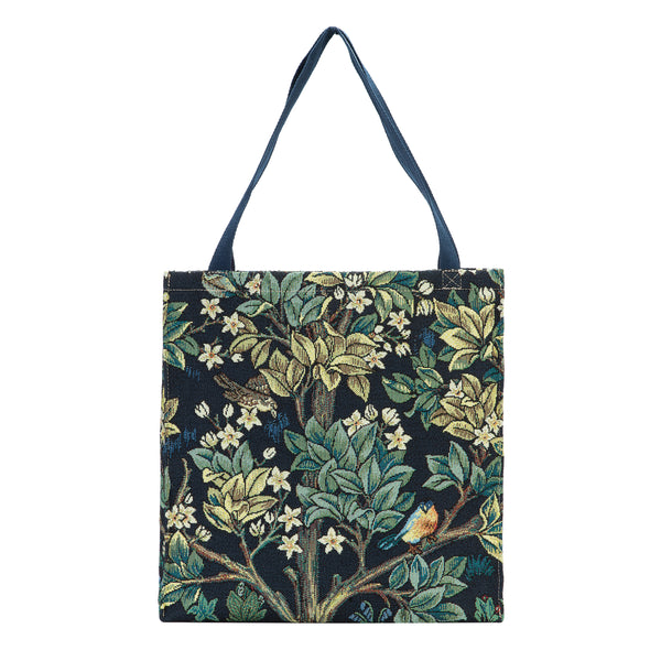 Gusset Bag Art - William Morris Tree Of Life Blue