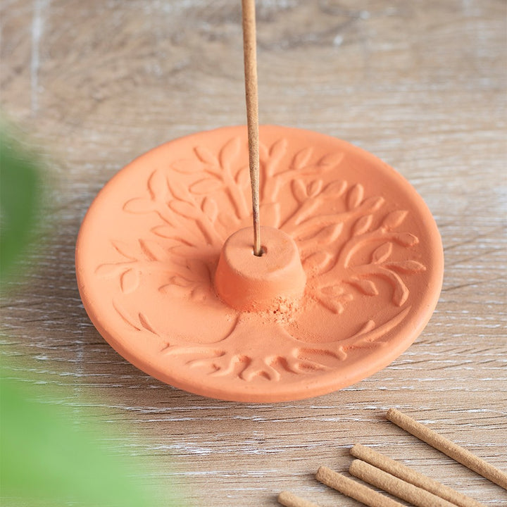 Something Difference UK - Tree Of Life Terracotta Incense Plate - The uniek | lifestyle you need