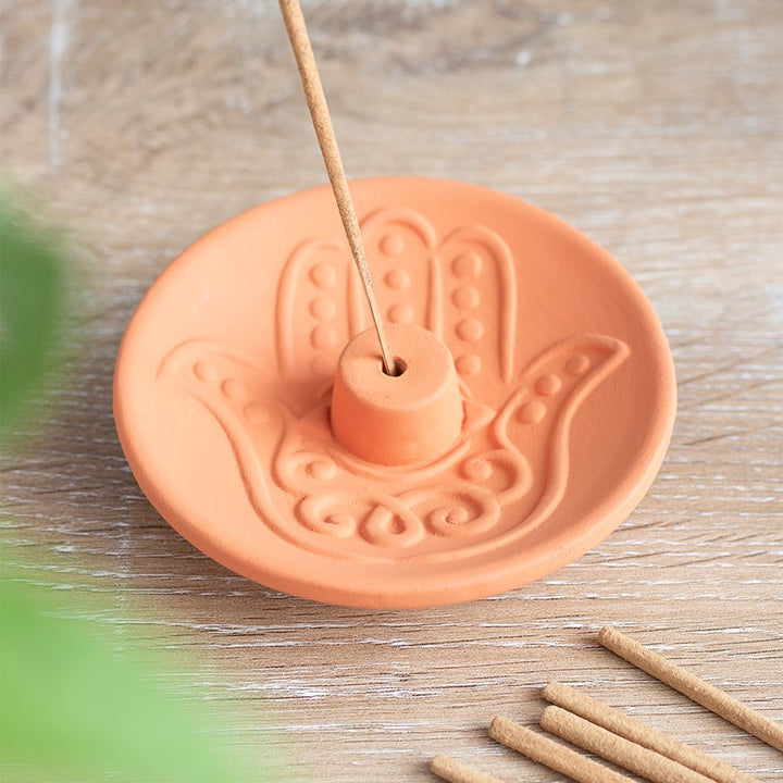 Something Difference UK - Hamsa Hand Terracotta Incense Plate - The uniek | lifestyle you need