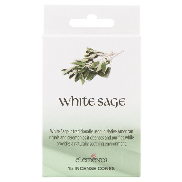 Something Difference UK - 12 Packs of Elements White Sage Incense Cones - The uniek | lifestyle you need
