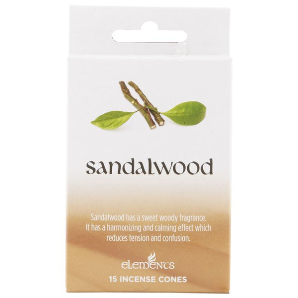 Something Difference UK - 12 Packs of Elements Sandalwood Incense Cones - The uniek | lifestyle you need