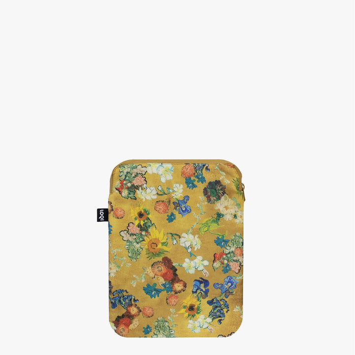 LOQI Flower Pattern Gold Laptop Sleeve 13" - The uniek | lifestyle you need
