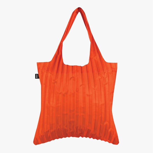 LOQI Pleated Orange Bag - The uniek | lifestyle you need