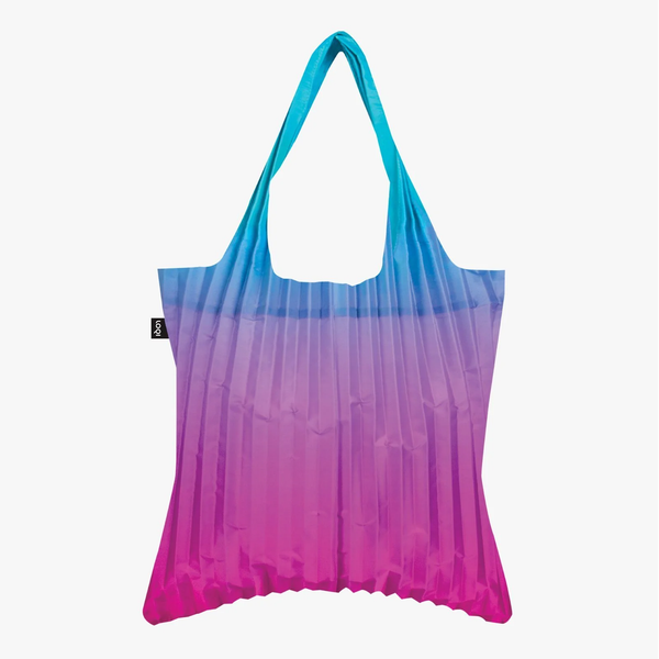 LOQI Pleated Rainbow Blue Bag - The uniek | lifestyle you need