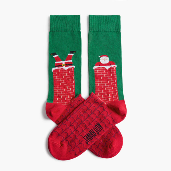 Fun Socks - Santa's Stuck