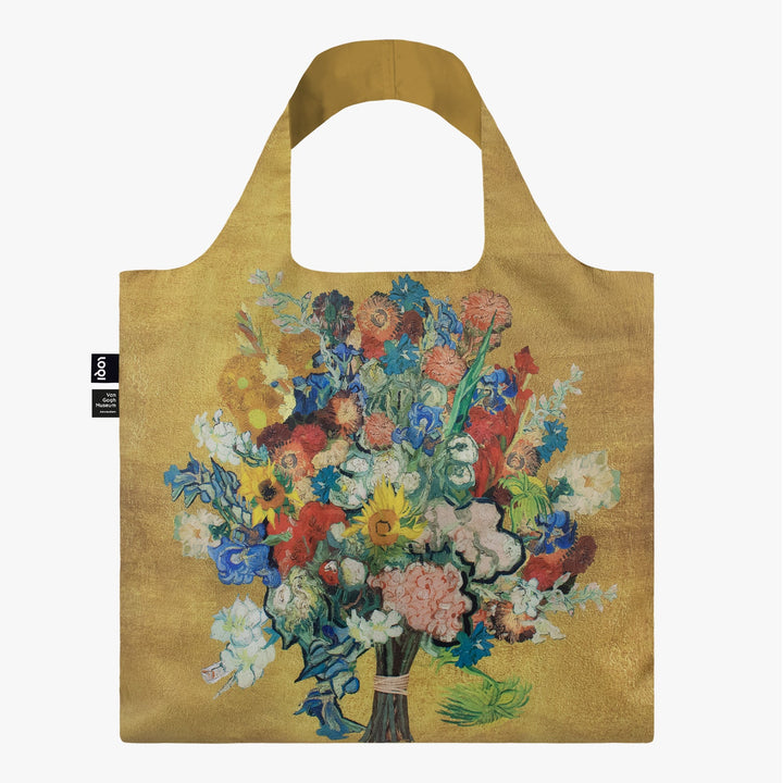 LOQI Flower Pattern Gold Bag - The uniek | lifestyle you need