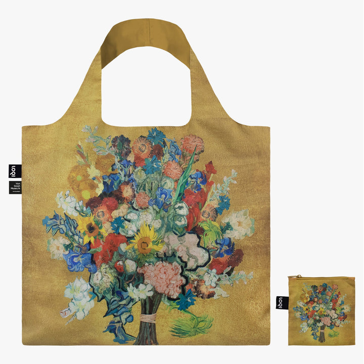 LOQI Flower Pattern Gold Bag - The uniek | lifestyle you need