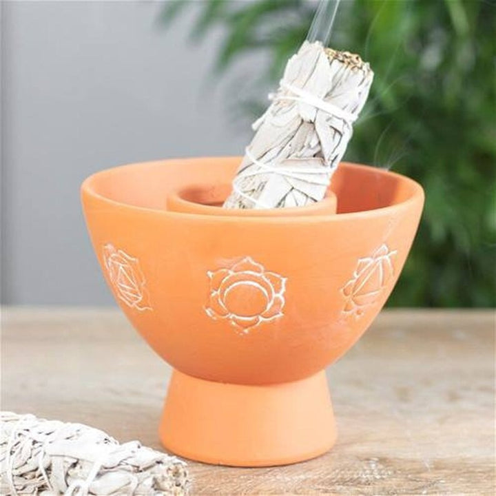 Something Difference UK - Chakras Terracotta Smudge Bowl - The uniek | lifestyle you need