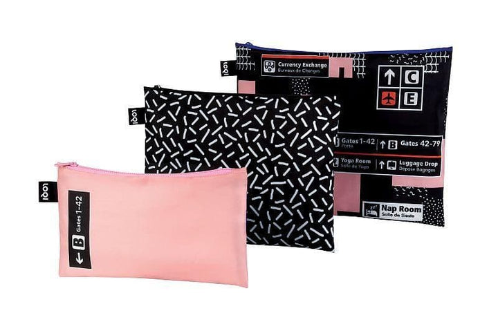 LOQI Pink Zip Pockets - The uniek | lifestyle you need